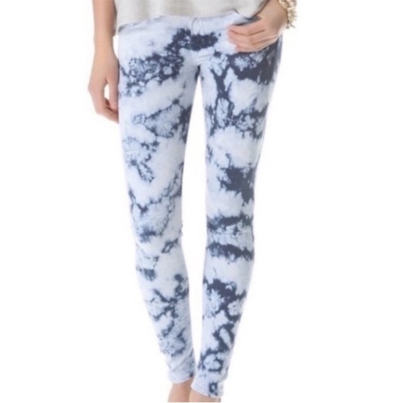 MOTHER Looker Skinny Jeans 27 Icebreaker Blue & White - Picture 2 of 13